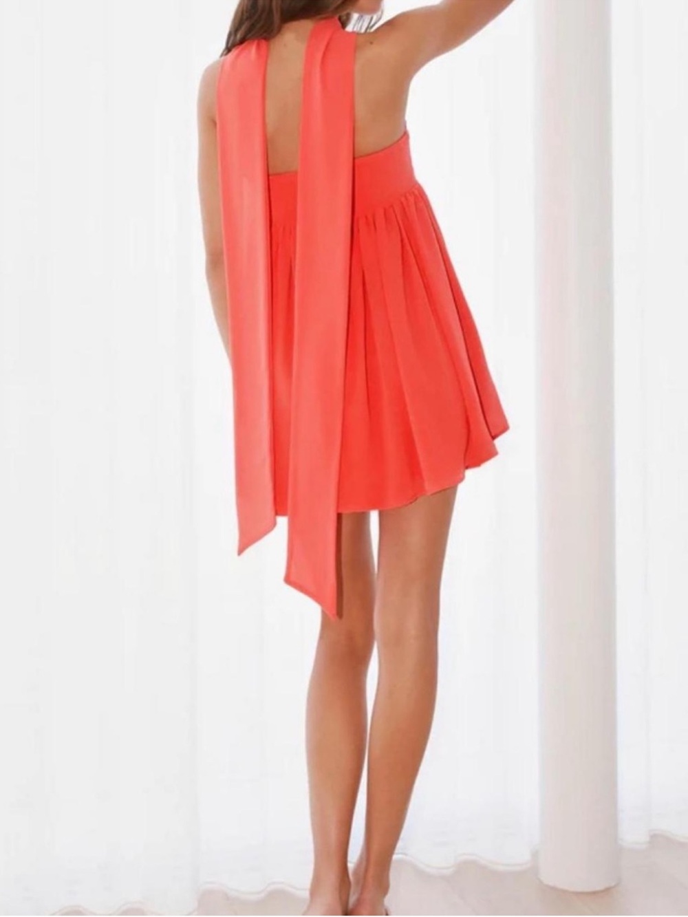 Peppermayo Saturn Mini Dress Coral 4 NWT - Picture 3 of 11